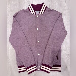 Velvet varsity jacket